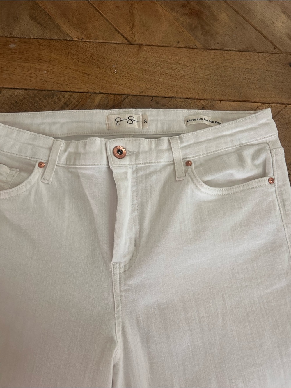 LC Lauren Conrad White Wide Leg ankle Pants
